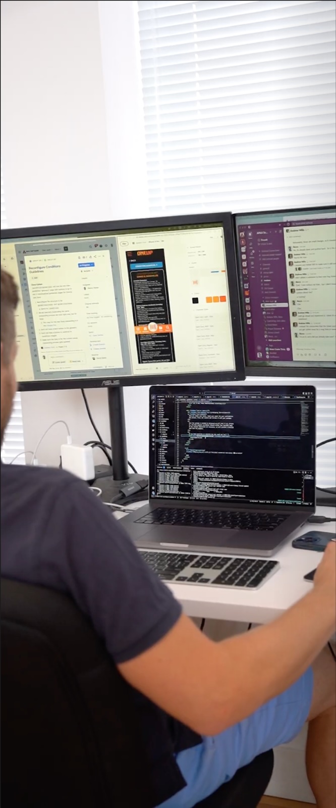 Developer at work